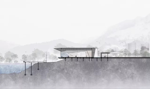 剖面图，，鸿运国际修建设计